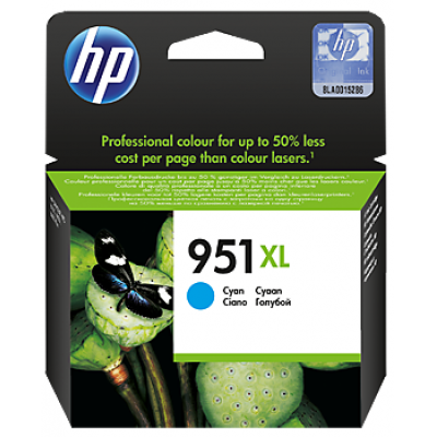 HP 951XL High Yield Cyan Original Ink Cartridge 1