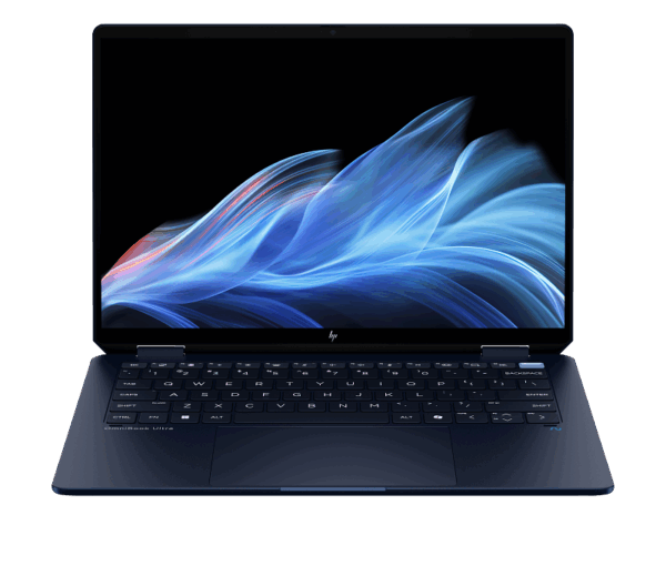 24C2_OmniBook_Ultra Flip_14_Atmospheric Blue_T_IR cam_nonFPR_HP AI Art Screen_Core Set_Front_WhiteBG_M28157231111111